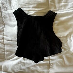 Black triangle crop top from urban outfitters